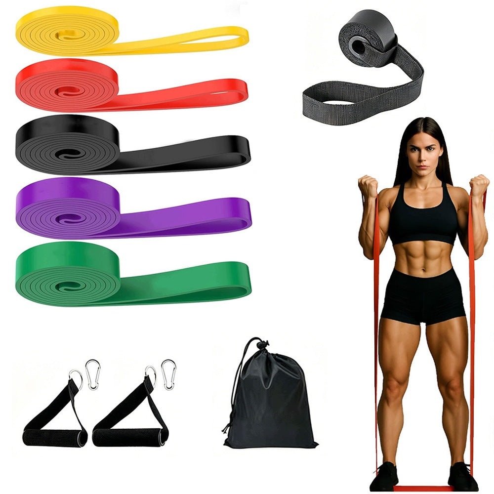FITNESS RESISTANCE RUBBER SET 5 PCS POWER BAND MINI BAND HIGH QUALITY