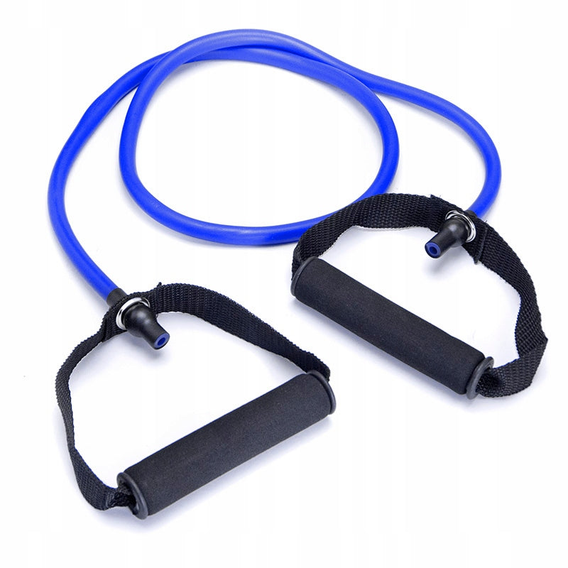 FITNESS RUBBER WITH HANDLES 120cm EXERCISE EXPANDER HOME GYM