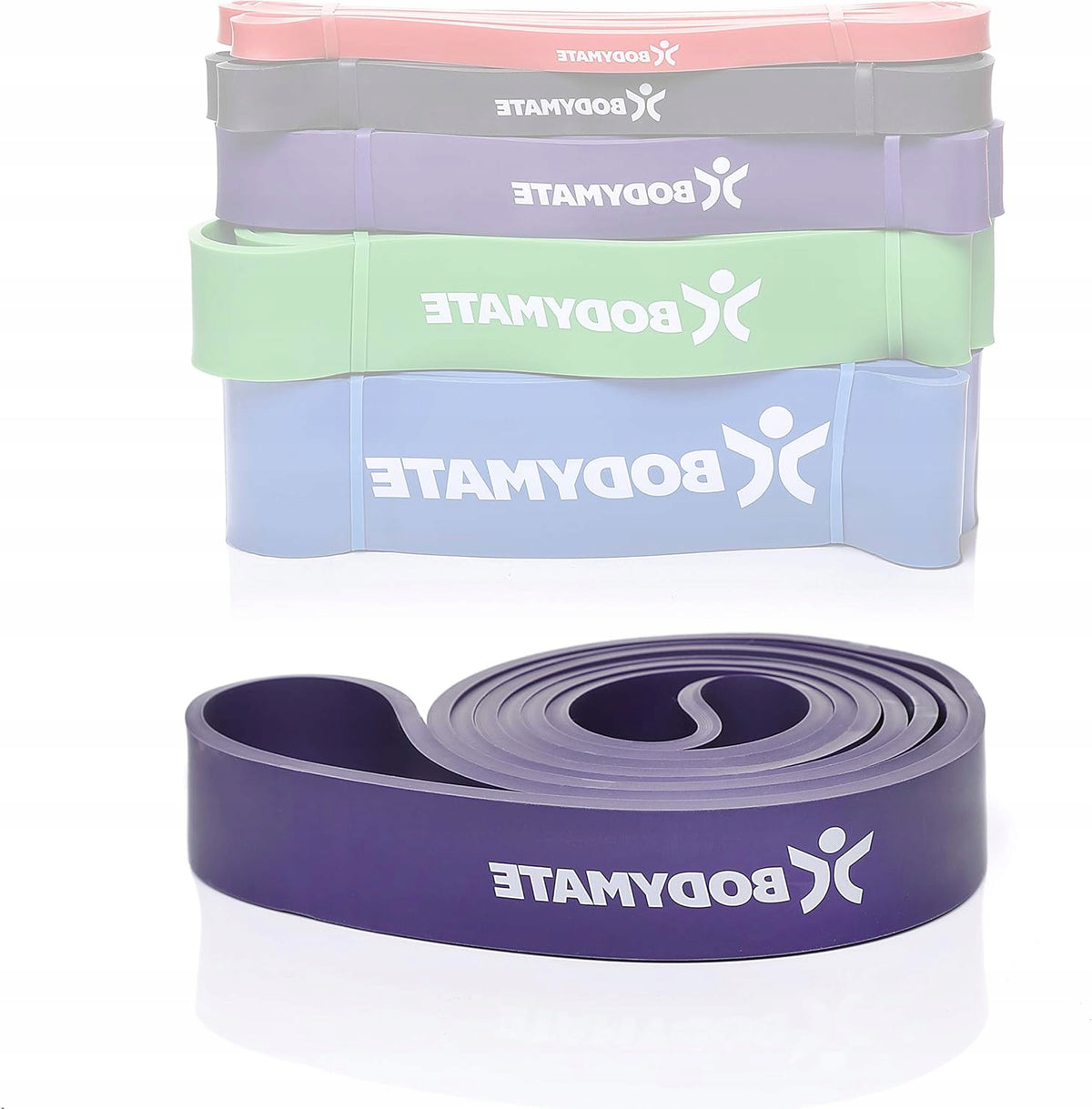 FITNESS TAPE 208 CM RESISTANCE RUBBER MADE OF NATURAL LATEX 16 36 KG