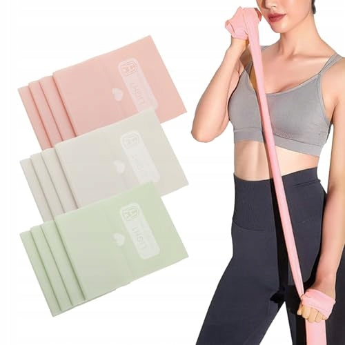 FITNESS TAPES FLEXIBLE FOR RESISTANCE EXERCISES SET OF 3 GIFTS Brand no brand
