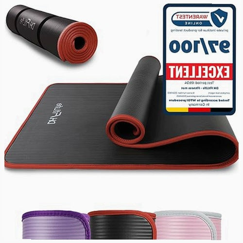FITNESS TRAINING MAT 183X61X1CM NITRILE YOGA RUBBER FOR HOME