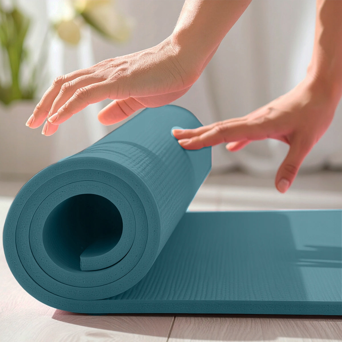 FITNESS TRAINING MAT YOGA STRONG SOFT LARGE MAT 1,5CM Brand fitME