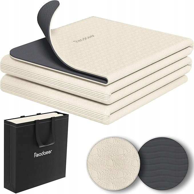 FITNESS YOGA MAT FOR TRAINING FOLDING ANTI-SLIP MAT 183 X 61 CM