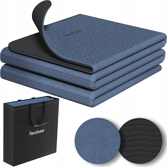 FITNESS YOGA MAT FOR TRAINING FOLDING ANTI-SLIP MAT 183 X 61 CM