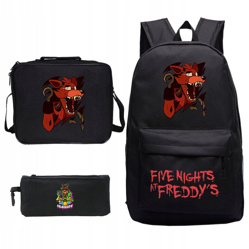 FIVE NIGHTS AT FREDDY'S SCHOOL SET BACKPACK BAG PENCIL CASE high quality