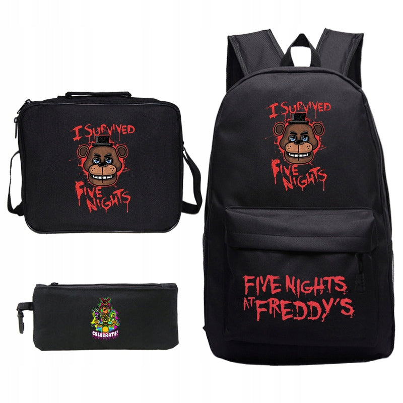 FIVE NIGHTS AT FREDDY'S SCHOOL SET BACKPACK BAG PENCIL CASE high quality
