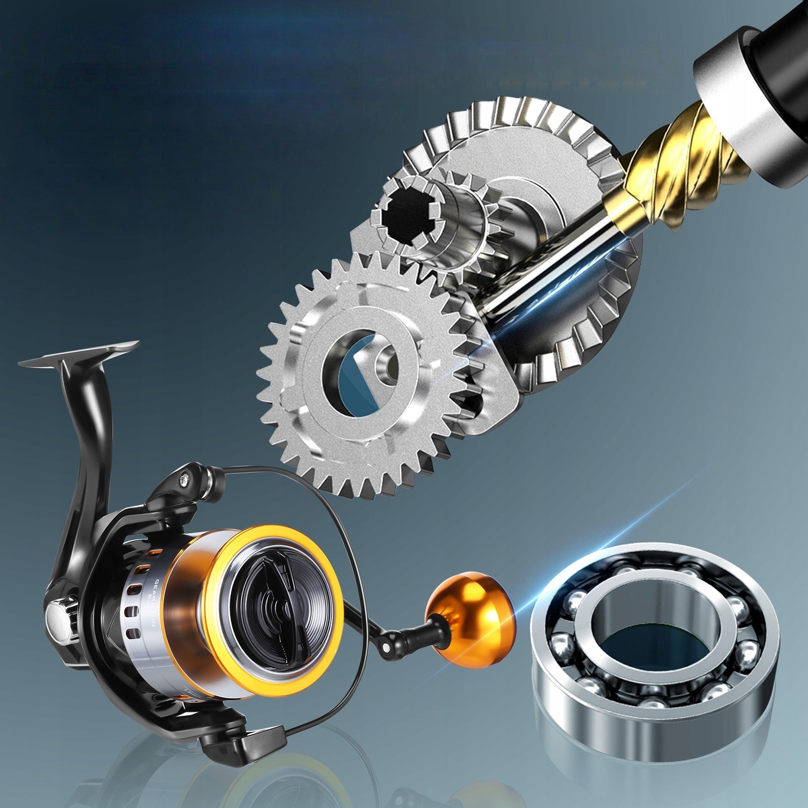 FL FX4000 Metal Spinning Reel - All-Metal Drive - Built for Big Game Manufacturer code 4896009073123