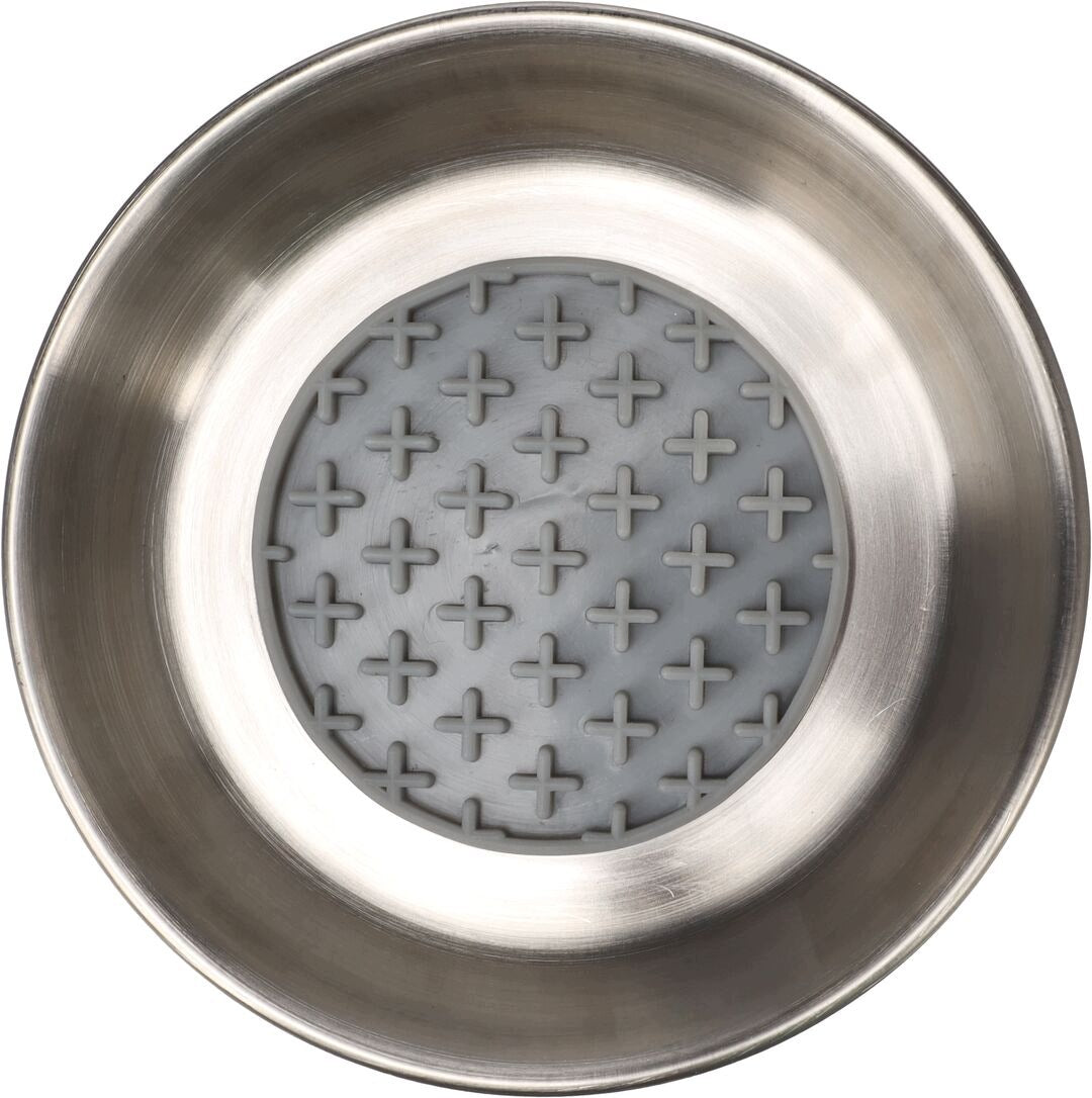 FLAMINGO-561787 ROUND FEEDING BOWL SILVER 13x3,5CM 250ML Manufacturer code 561787