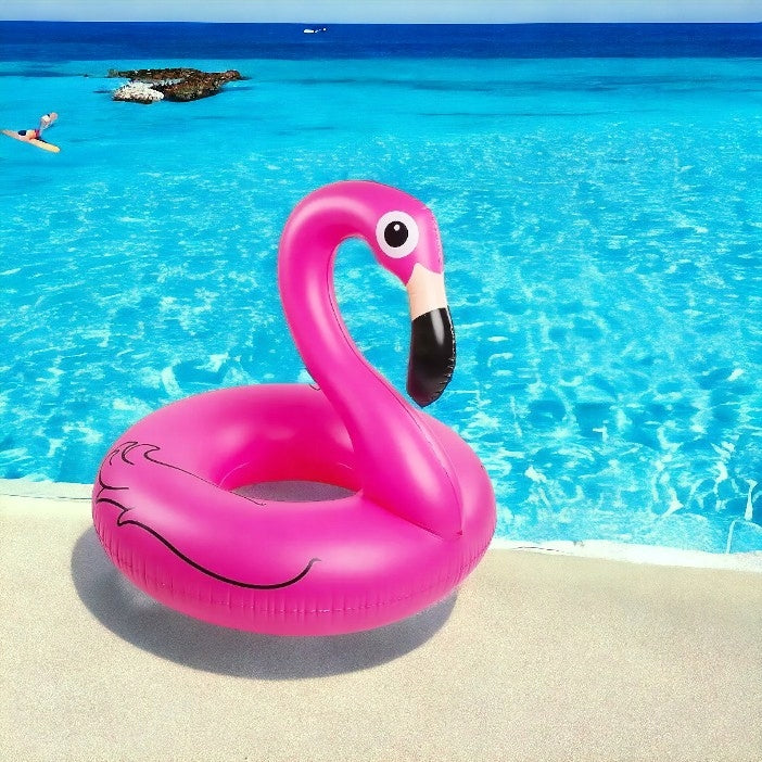 FLAMINGO INFLATABLE WHEEL FOR LAKE POOL 120CM PINK POOL FOR WATER Brand Jilong