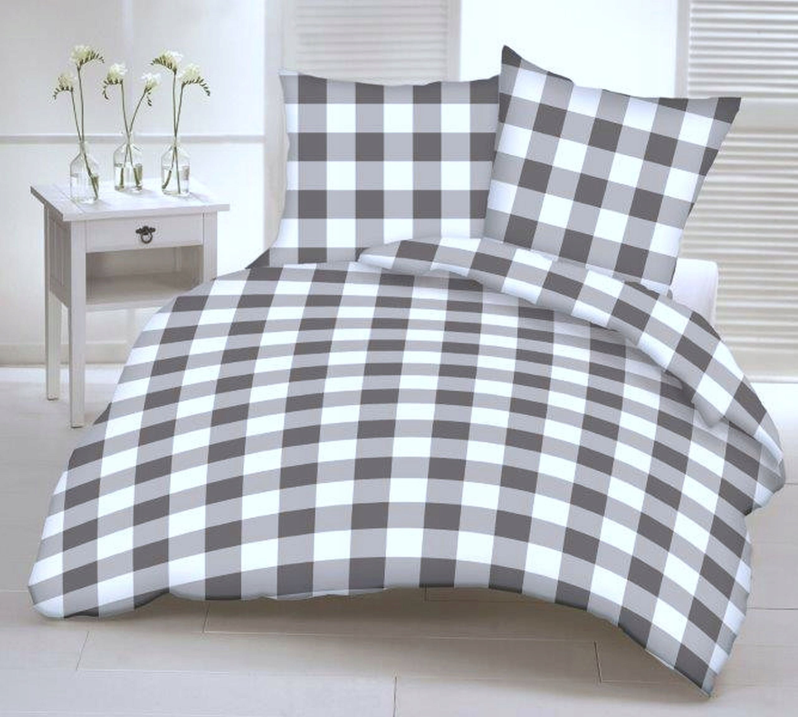 FLANNEL BEDDING SET 140x200 THICK SOFT COTTON100% POLISH PRODUCT Packaging status original