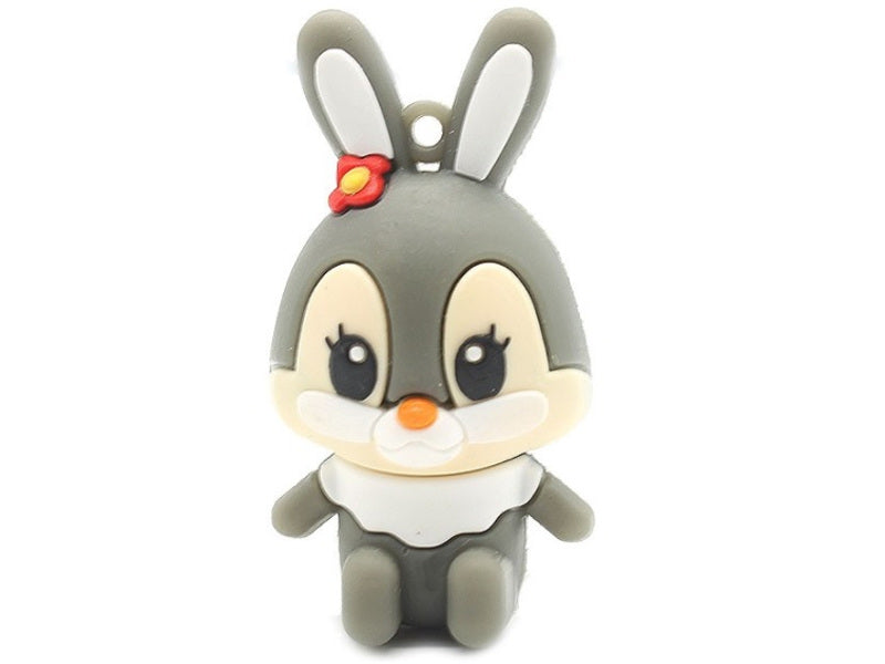 FLASH DRIVE 128GB USB GREY BUNNY