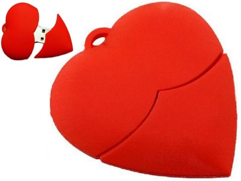 FLASH DRIVE 2.0 USB 8GB RED HEART LOVE