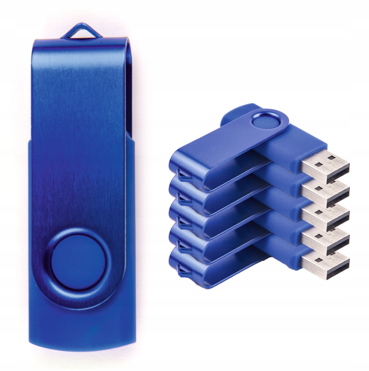 FLASH DRIVE 2 GB USB 2.0 FLASH DRIVE USB STICK 2 GB blue SET OF 5