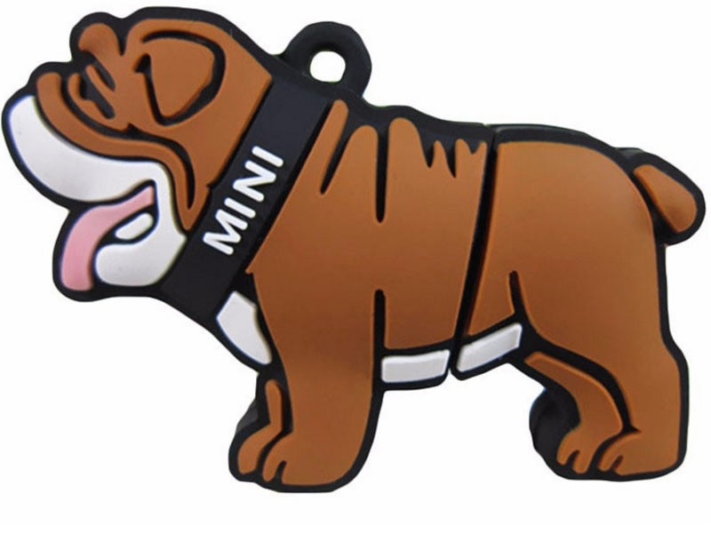 FLASH DRIVE 3.0 USB 32GB BROWN DOG BULLDOG DOG