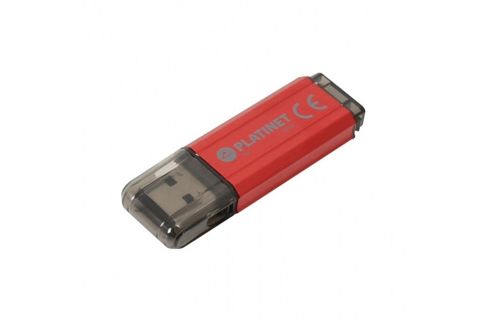 FLASH DRIVE 32GB USB MEMORY 2.0 PLATINET V-DEPO RED FOR SCHOOL OFFICE PC