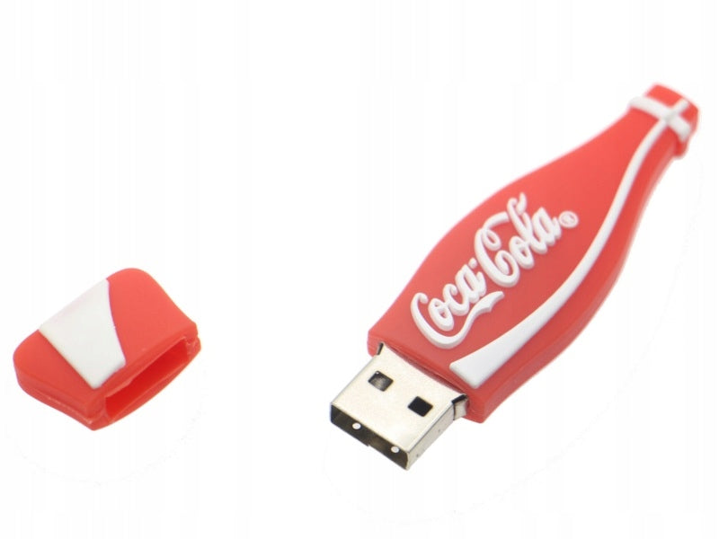 FLASH DRIVE 8GB 3.0 USB COCA COLA BOTTLE RED Color multicolor