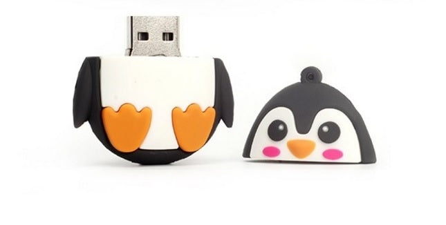 FLASH DRIVE 8GB 3.0 USB PENGUIN ANIMAL Color multicolor