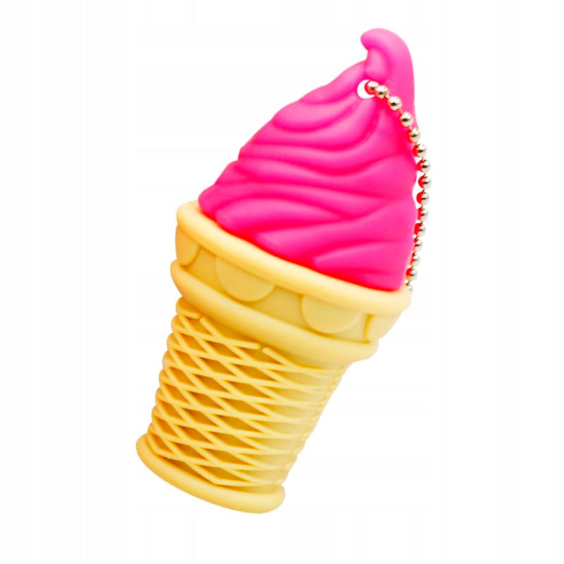 FLASH DRIVE 8GB USB PINK ICE CONE PINK ICE CREAM Color pink
