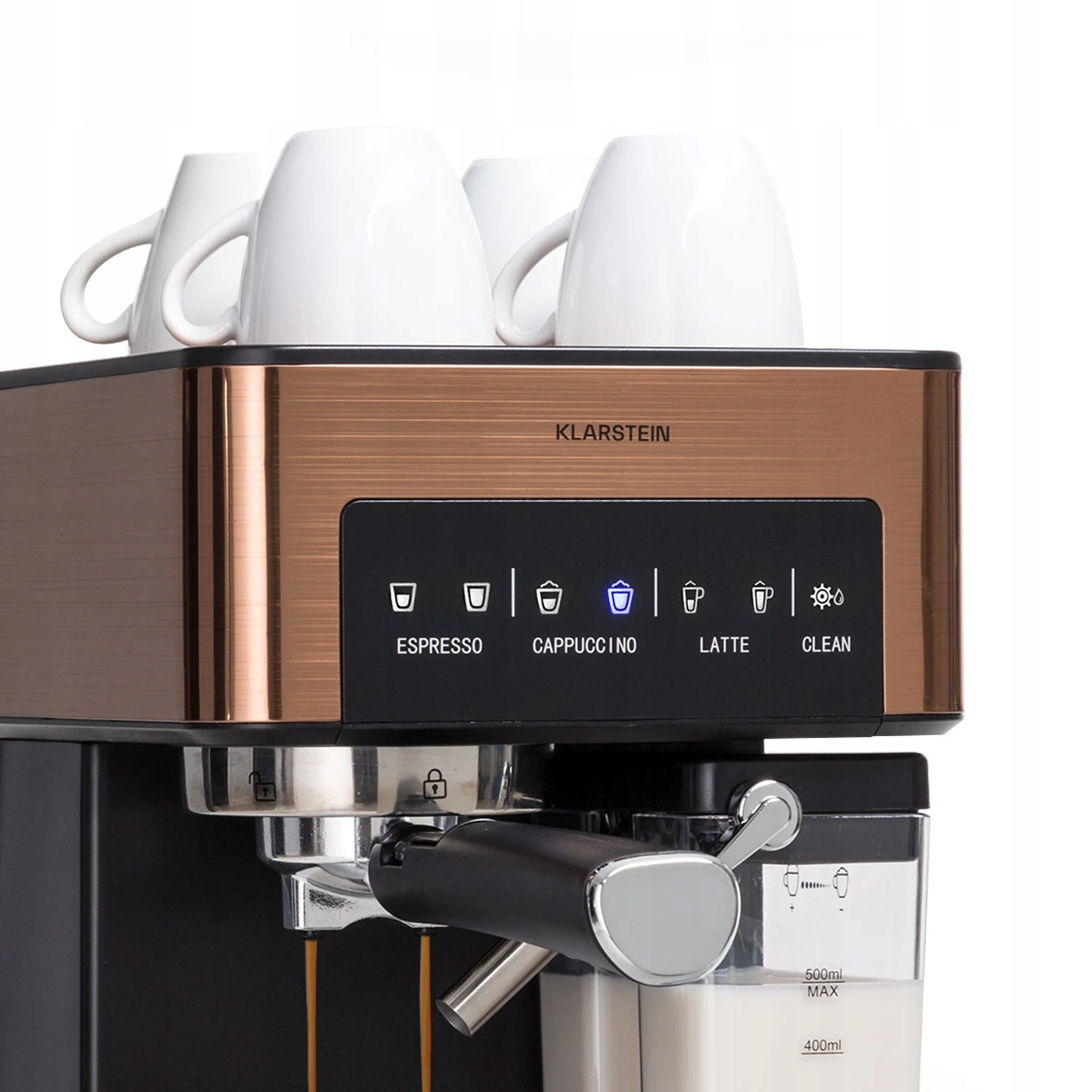 FLASK COFFEE MAKER 1350W 20BAR 1,8L FROTHER COPPER Brand Klarstein