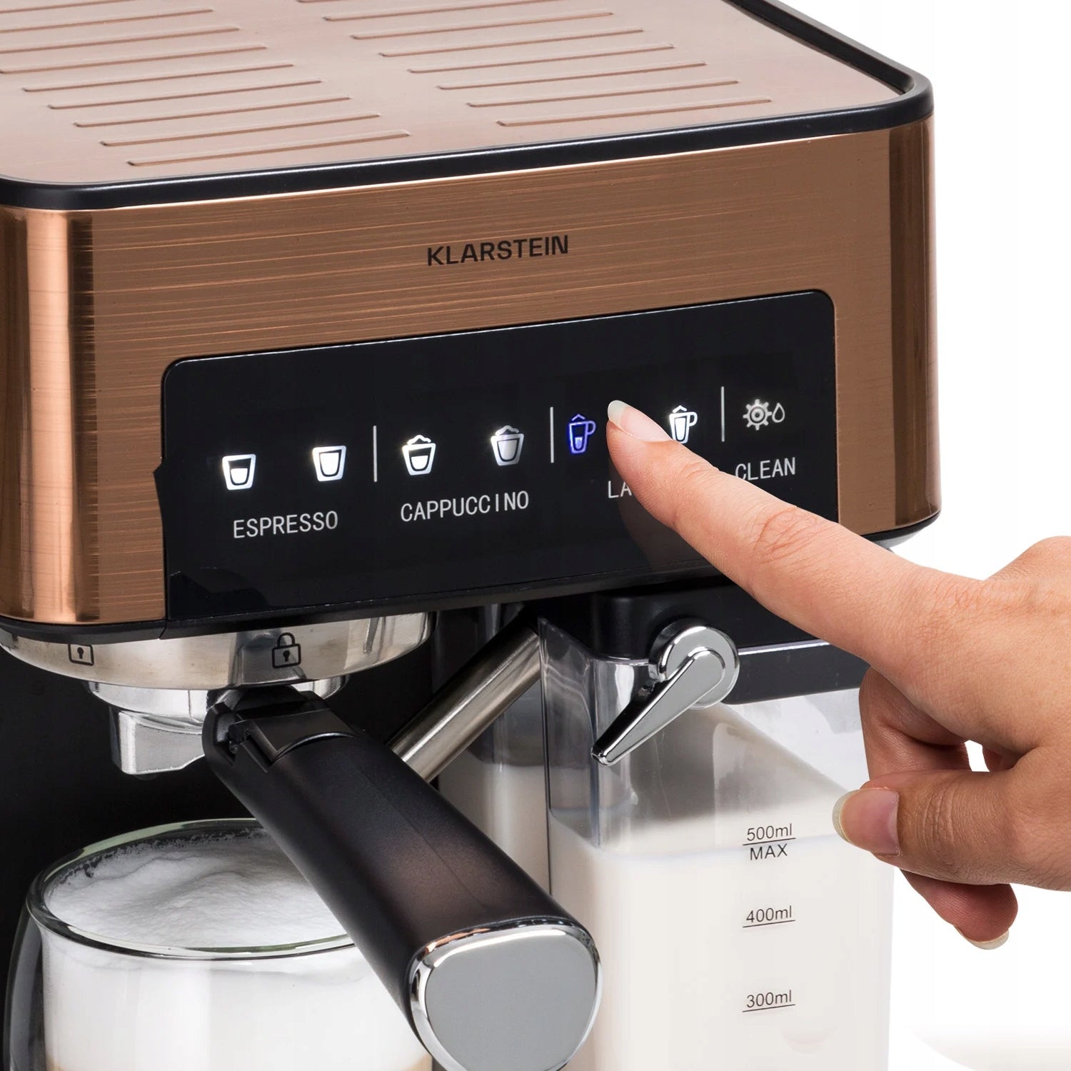 FLASK COFFEE MAKER 1350W 20BAR 1,8L FROTHER COPPER Model Arabica Comfort