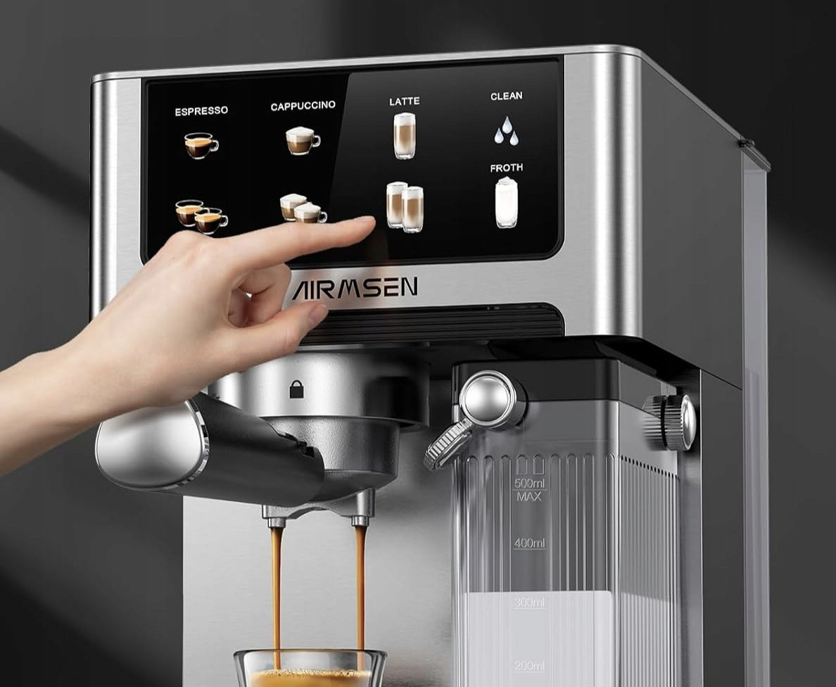FLASK ESPRESSO MACHINE 20 BAR WITH AUTOMATIC FROTHER EKSPRESS Manufacturer code BCM2308
