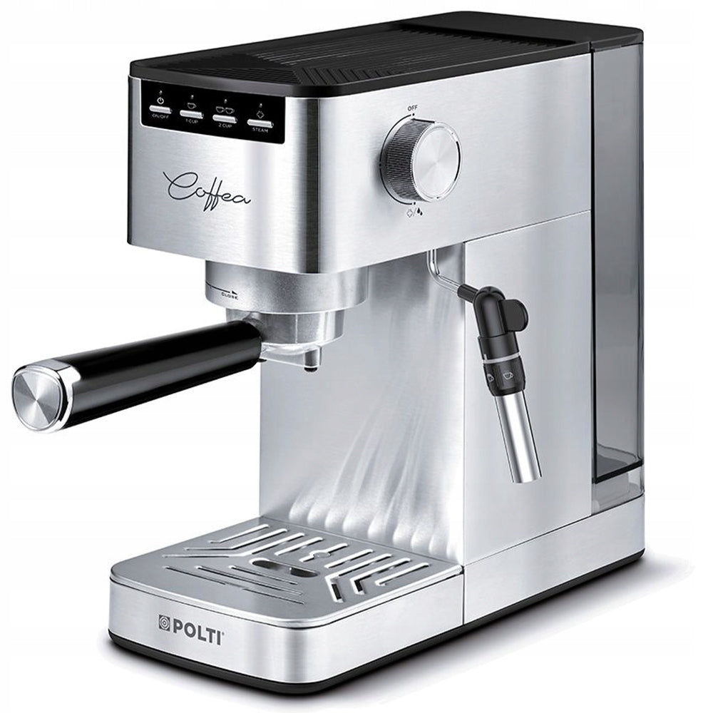 FLASK ESPRESSO MACHINE FOR COFFEE WITH FROTHER POLTI P10S 1450W SILVER Manufacturer code PCEU0129