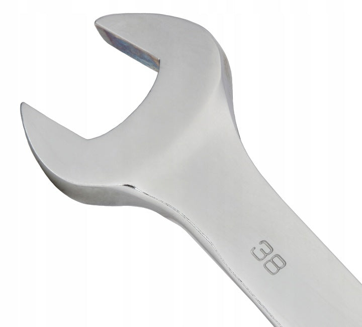 FLAT EYE WRENCH 38mm STEEL CRV FLAT EYE WRENCH BENT FOR MACHINES Brand Mar-Pol
