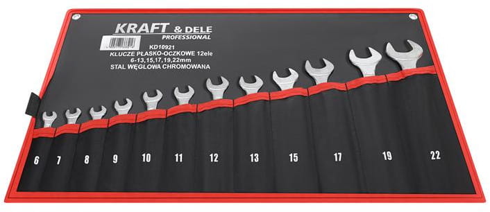 FLAT-EYE WRENCHES 12el. KD10921 KRAFT&DELE Key type combination