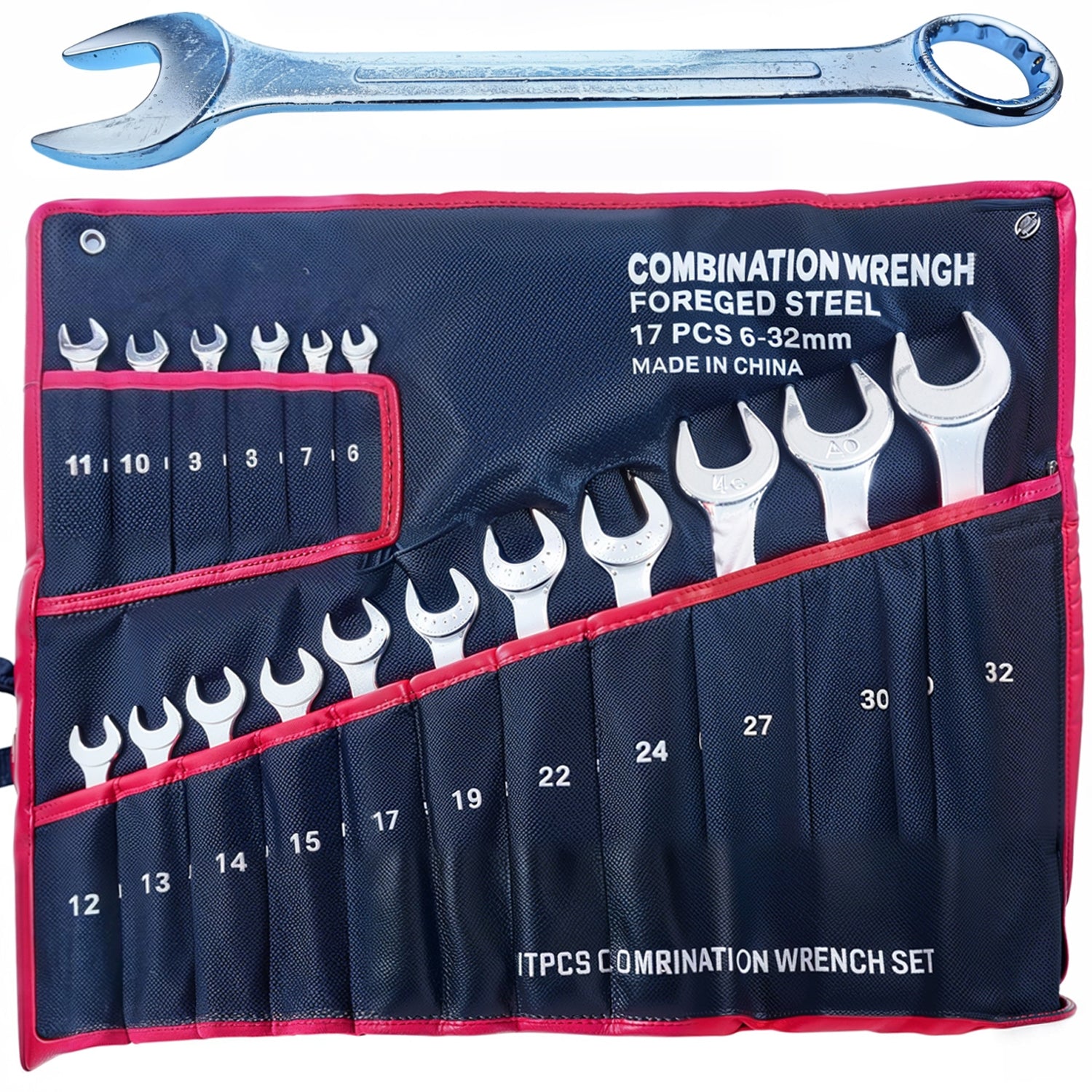 FLAT EYE WRENCHES 6-32 SET Flat Wrench Set Cover 17EL