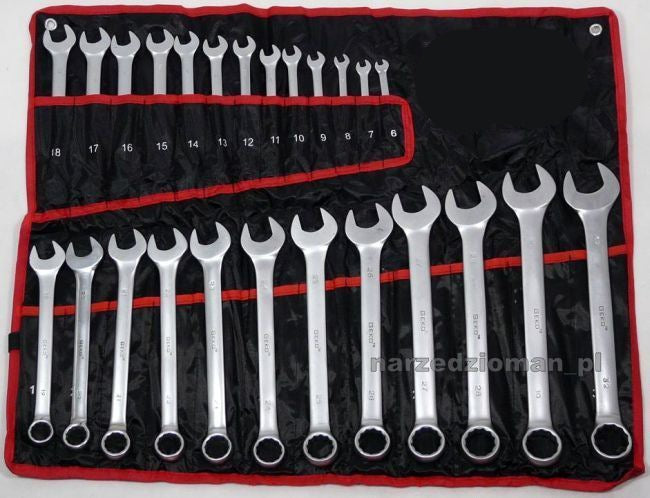 FLAT-EYE WRENCHES 6-32mm 25pcs SHEET Key type combination