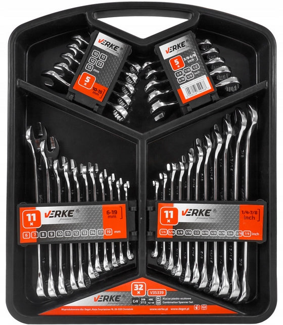 FLAT EYE WRENCHES SET OF KEYS 6-19mm EAN (GTIN) 5908224742568