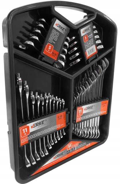 FLAT EYE WRENCHES SET OF KEYS 6-19mm Manufacturer code V35339