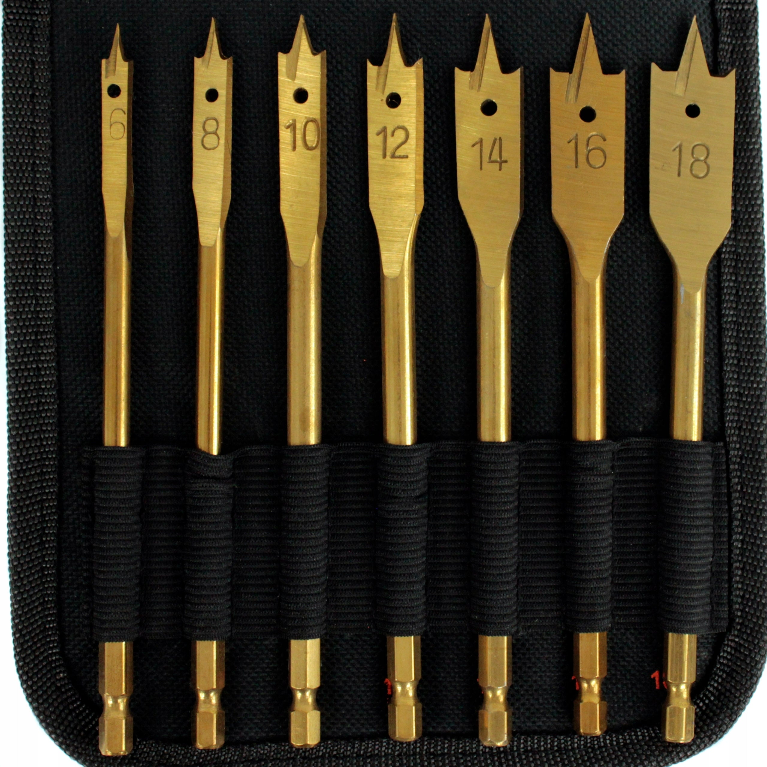 FLAT FEATHER BLADE DRILL BITS FOR WOOD 16PCS Manufacturer code S11544