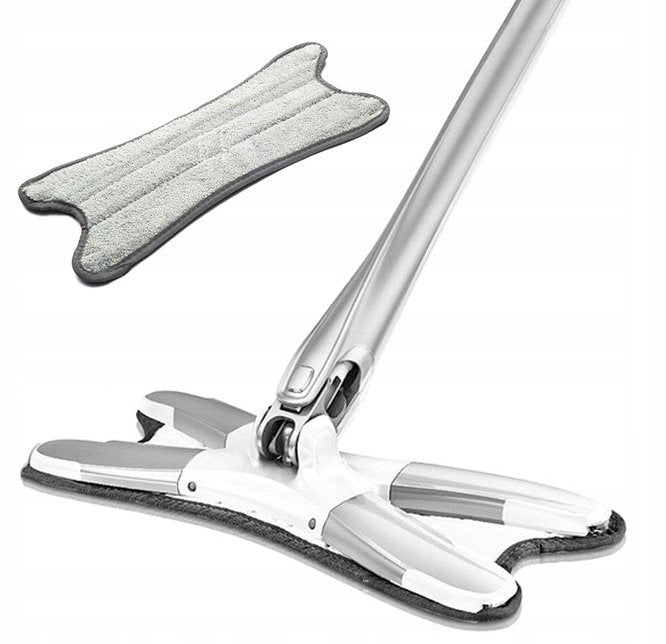 FLAT FOLDING EXTRUSION MOP FOR ROTARY WASHING WITH SQUEEZER TYPE X CARTRIDGE