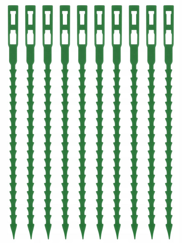 FLAT GARDEN BANDS FOR FASTENING PLANTS BRANCHES GREEN 17 cm 30 pcs. Number of pieces 30 pcs