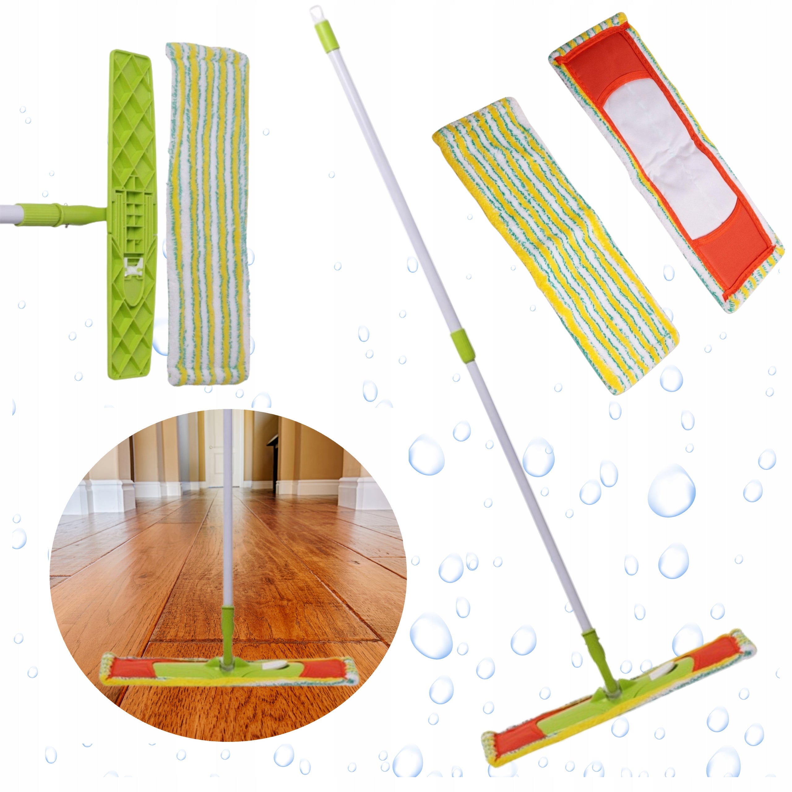 FLAT MOP 40 cm TELESCOPIC MICROFIBER VALSAR