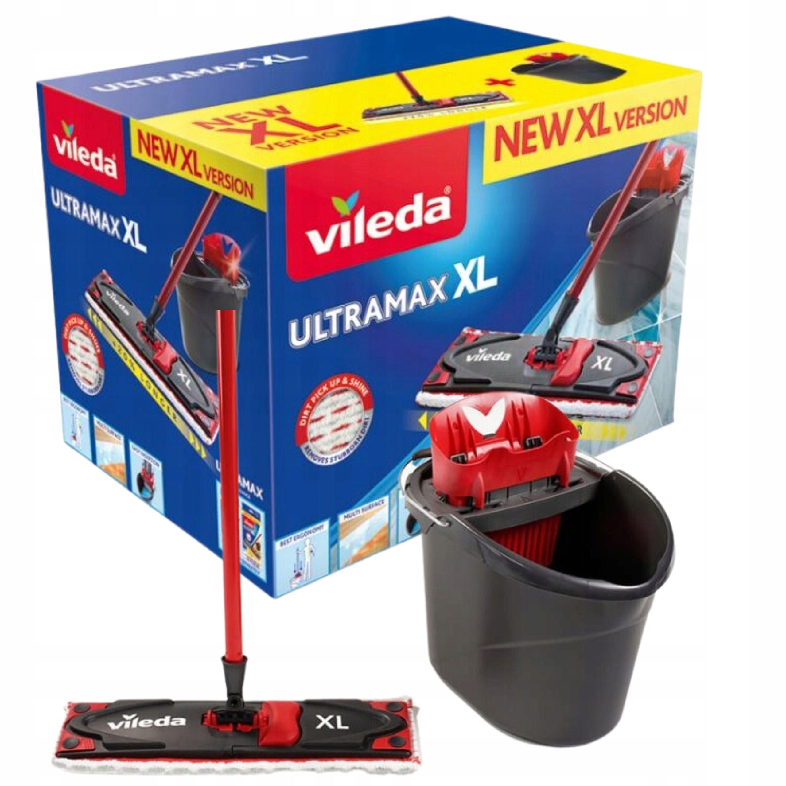 FLAT MOP + BUCKET SQUEEZER XL ULTRAMAX BOX CARTRIDGE XXL WITH BUCKET Manufacturer code 5908147052751