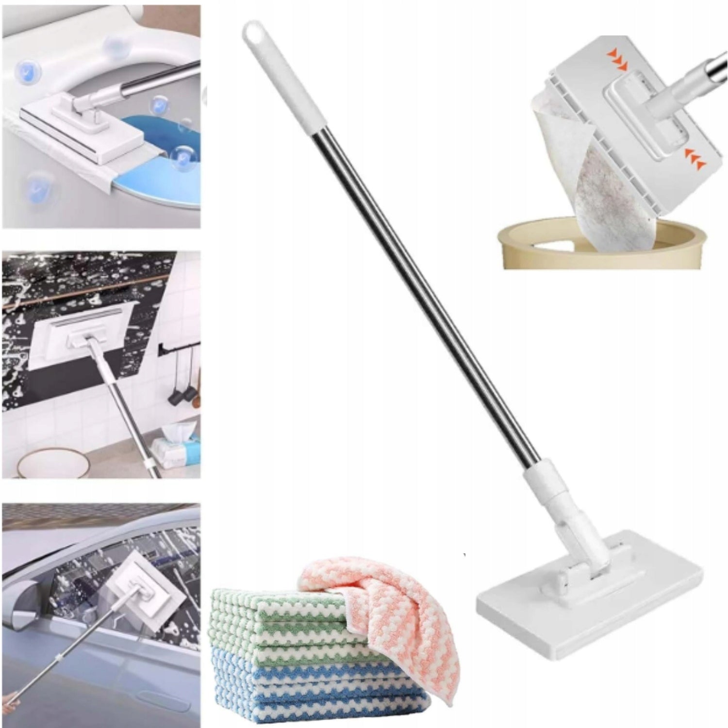 FLAT MOP CLOTH FLAT MOP SMALL DISPOSABLE MOP CLOTHS LIGHTWEIGHT UNIVERSAL