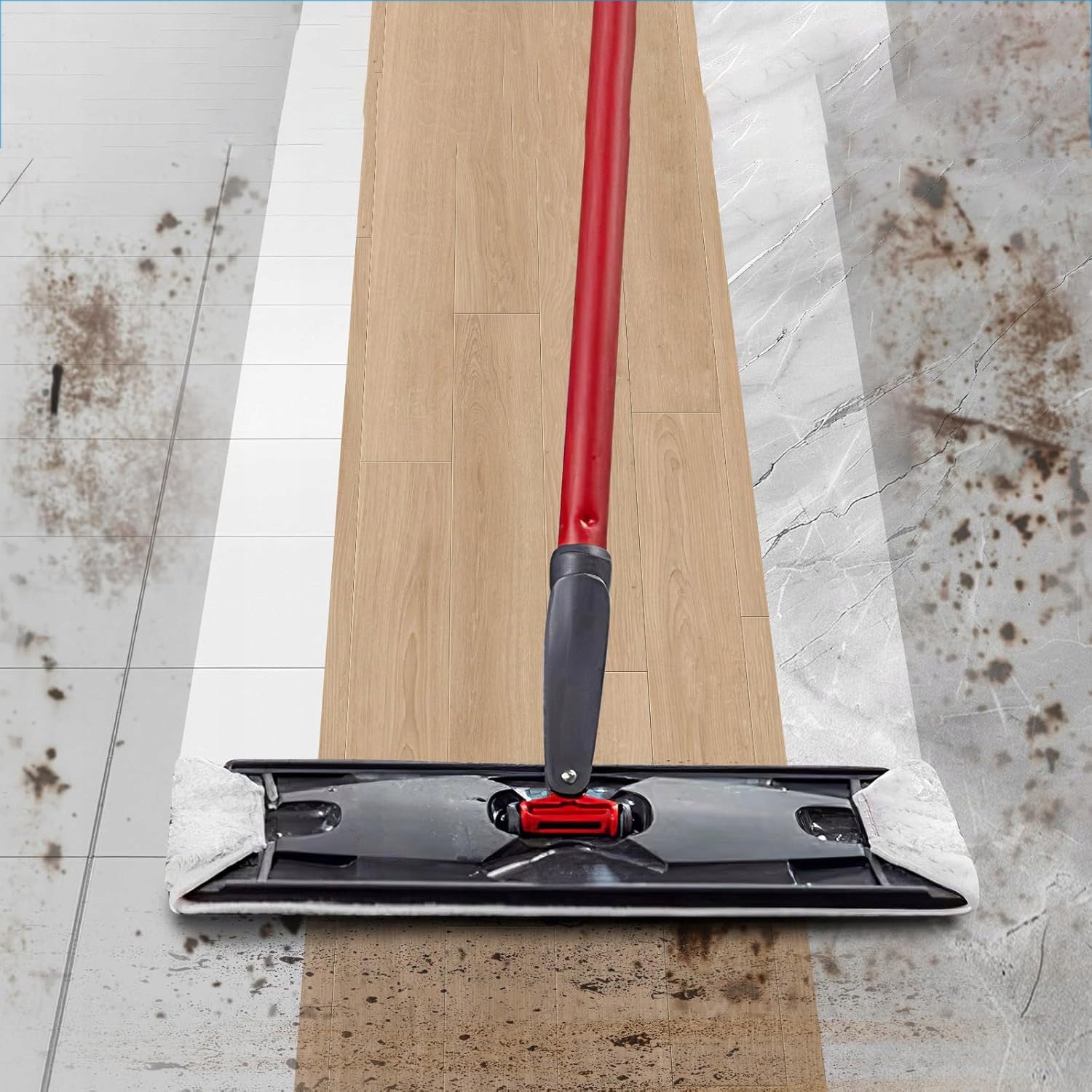 FLAT MOP COVERS VILEDA H2PRO O-CEDAR MICROFIBER WASHABLE 40.5cm Manufacturer code 6HG7122WH1100
