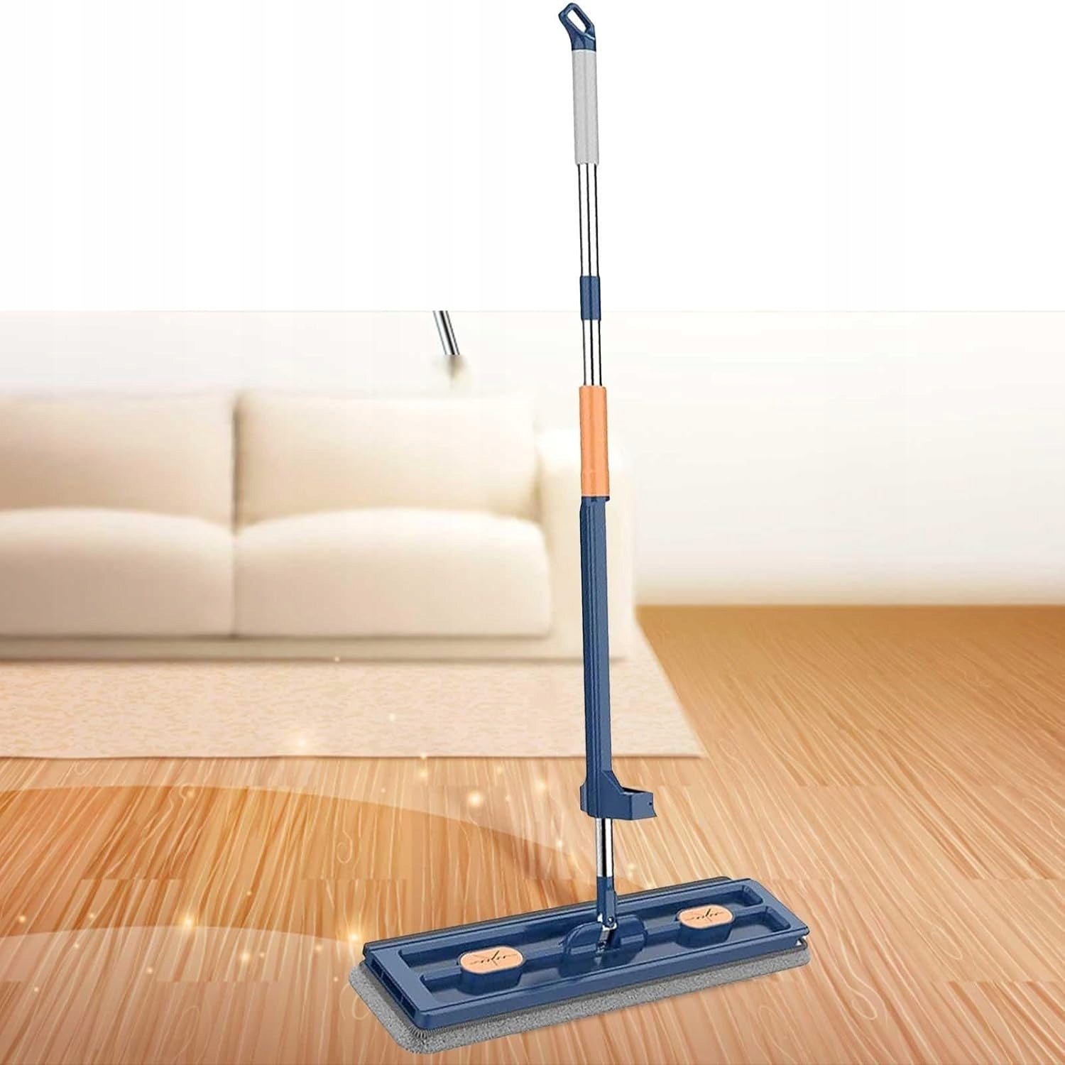 FLAT MOP FOR FLOOR CLEANING BRING 6 PIECES OF MATERIAL SET Manufacturer code MOP Z SAMOWYCISKANY