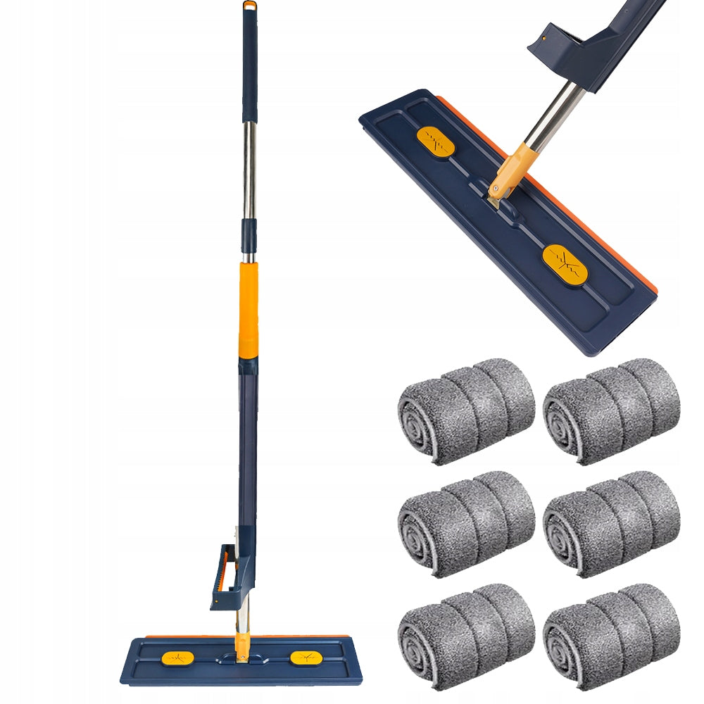 FLAT MOP FOR FLOOR CLEANING BRING 6 PIECES OF MATERIAL SET