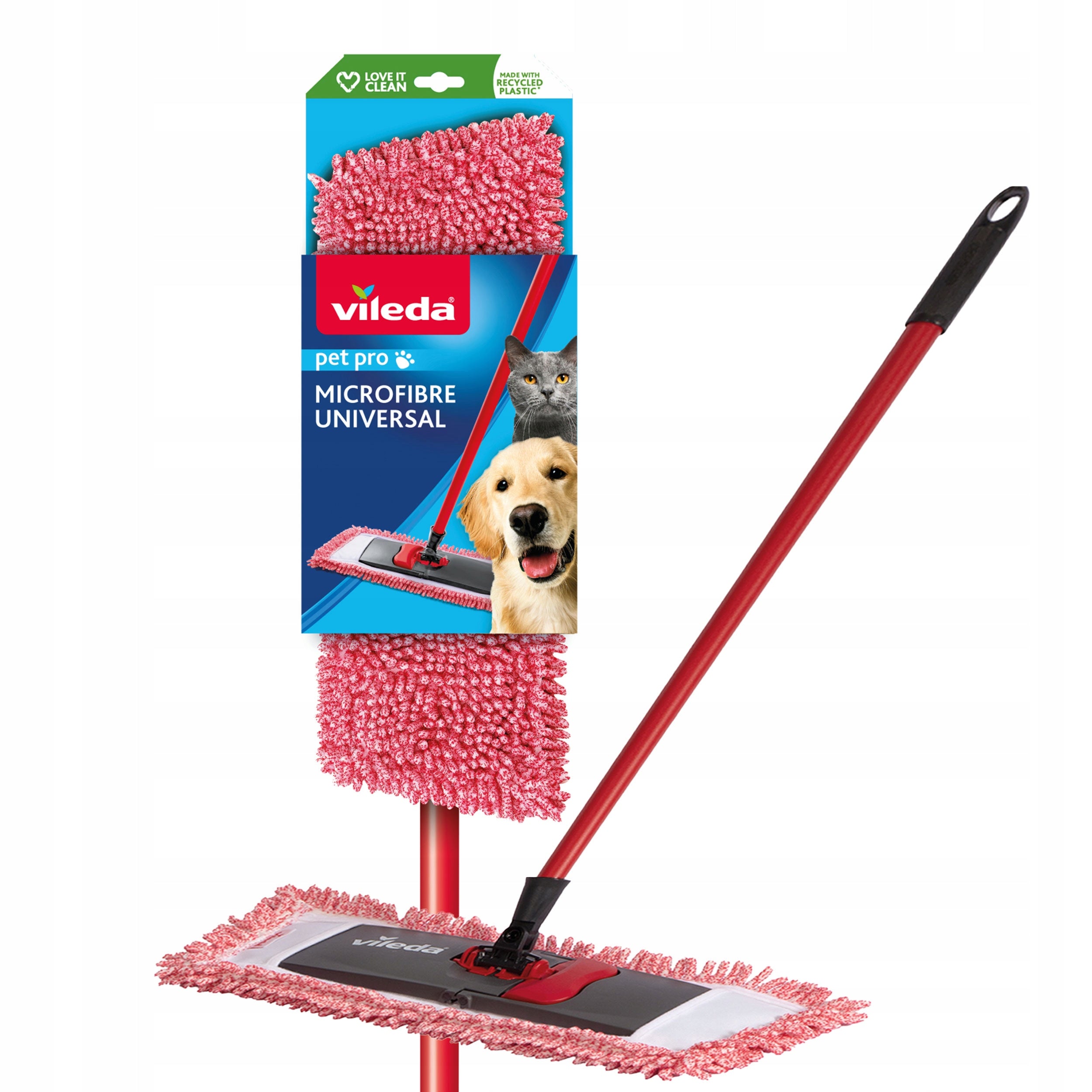 FLAT MOP FOR HAIR AND HAIR EFFECTIVE FOR PETS VILEDA PET PRO MOP Packaging status original