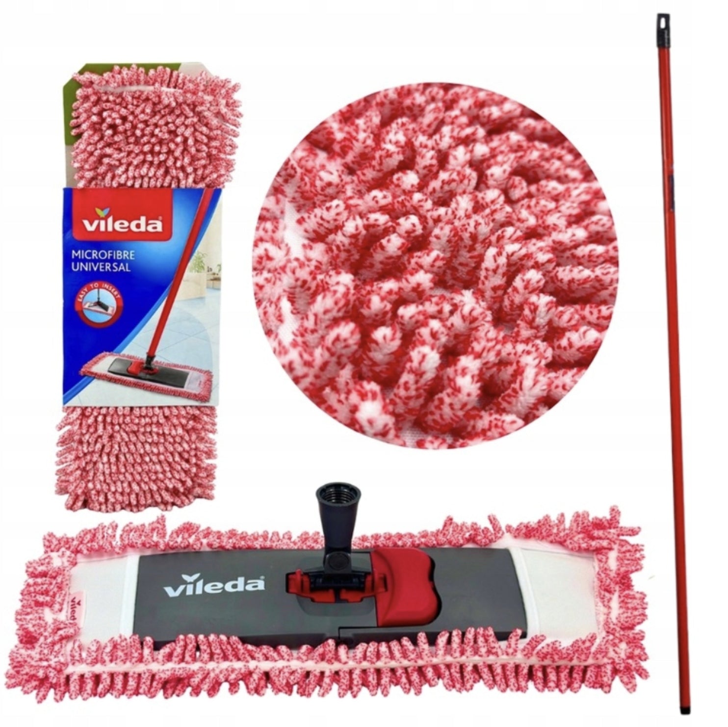 FLAT MOP FOR HAIR AND HAIR EFFECTIVE FOR PETS VILEDA PET PRO MOP