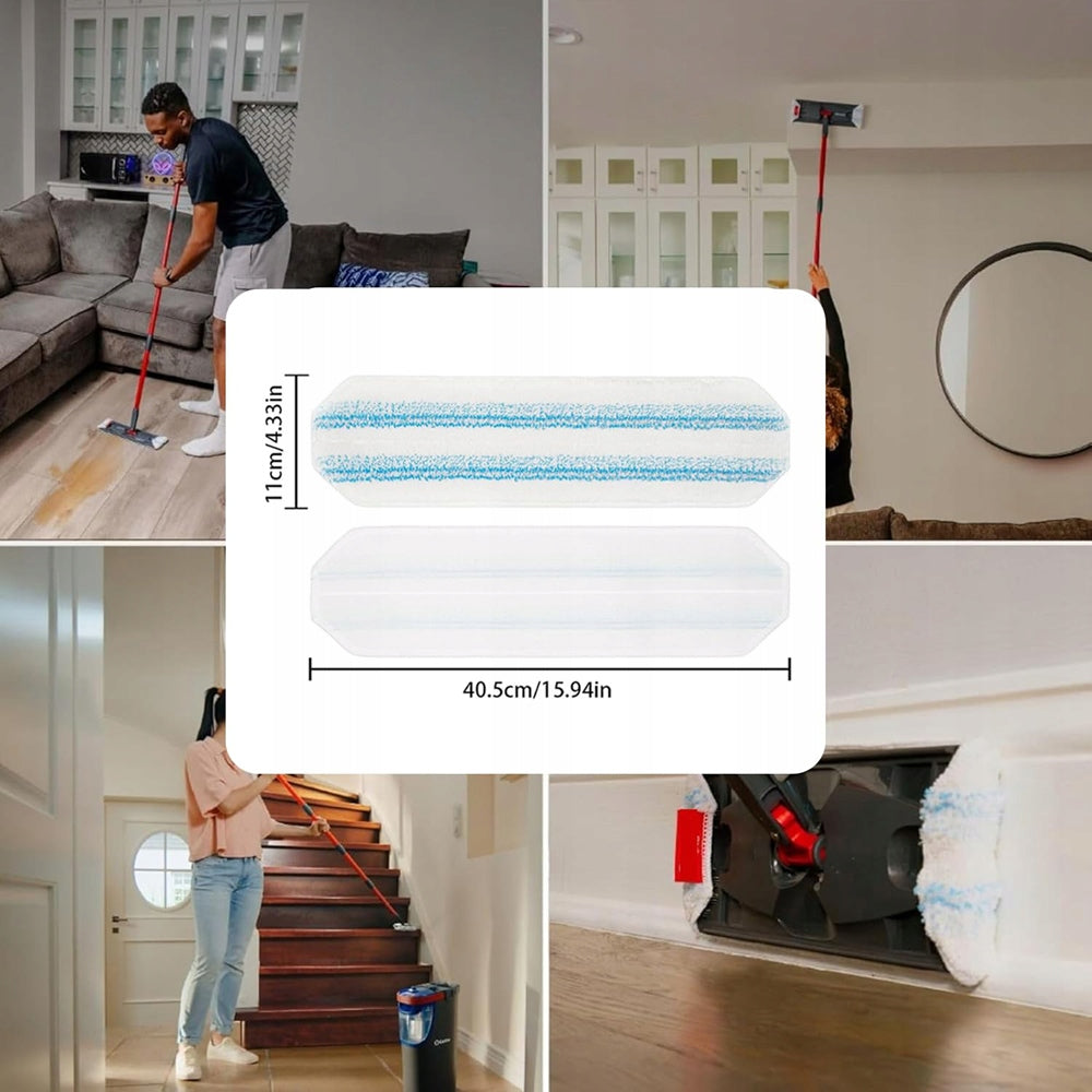 FLAT MOP PADS H2PRO MICROFIBER WASHABLE 40.5 CM Replacement Product weight with unit packaging 0.145 kg