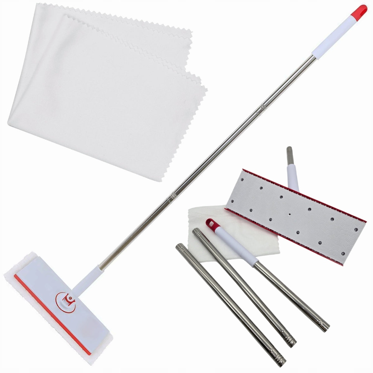 FLAT MOP TWISTED FOLDING FLOOR CLEANER WITH CLOTH + MICROFIBER
