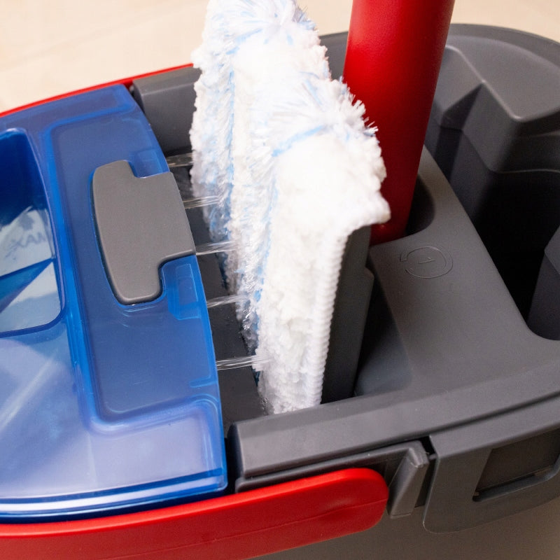 FLAT MOP VILEDA H2PRO TWO-CHAMBER WATER SEPARATION CLEAN DIRTY SET Brand Vileda