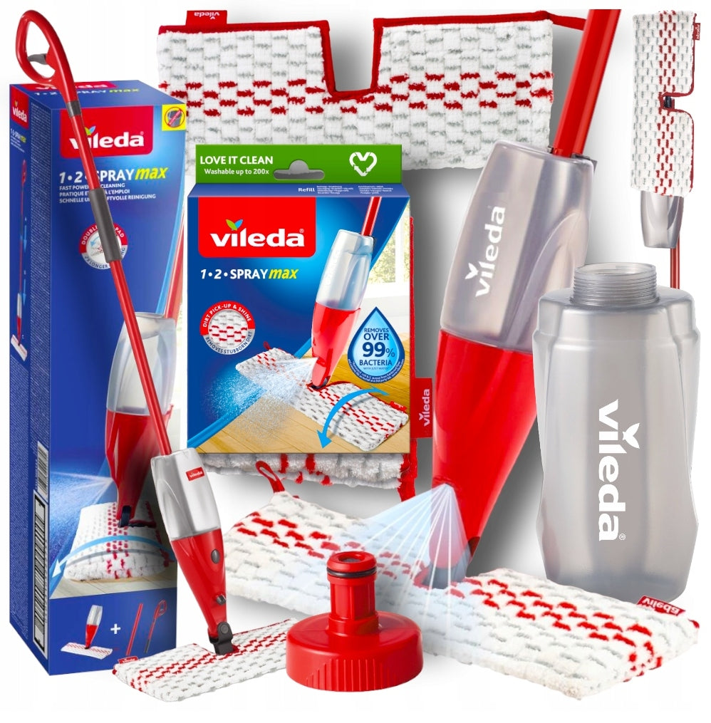 FLAT MOP VILEDA SPRAY WITH WASHER MICROFIBER 40cm EASY WASHING