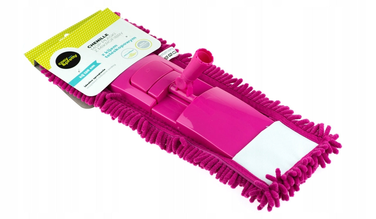 FLAT MOP WITH TELESCOPIC POLE MICROFIBER CHENILLE COLORS COSY & PRETTY EAN (GTIN) 5905485180511