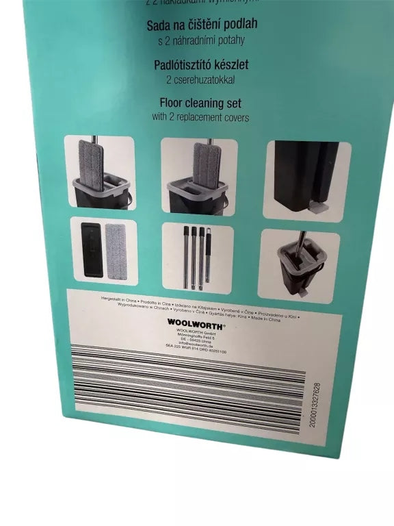 FLAT MOP WITH TWO-CHAMBER BUCKET SQUEEZER FOR FLOOR CLEANING Model YY-F8818