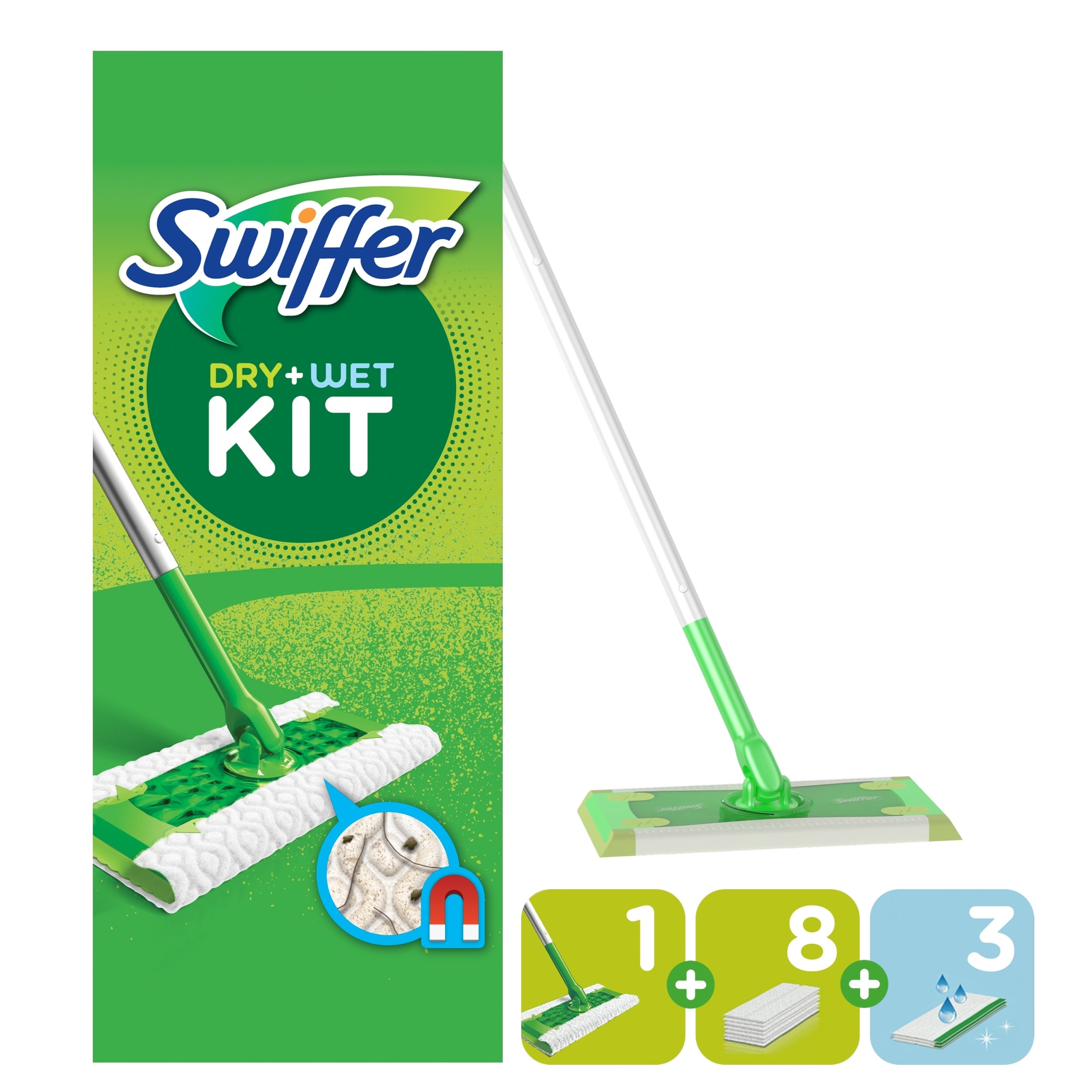 FLAT MOP XL LARGE SET XXL SET OF 11 CARTRIDGES 8 DRY 3 WET CARTRIDGES Brand no brand